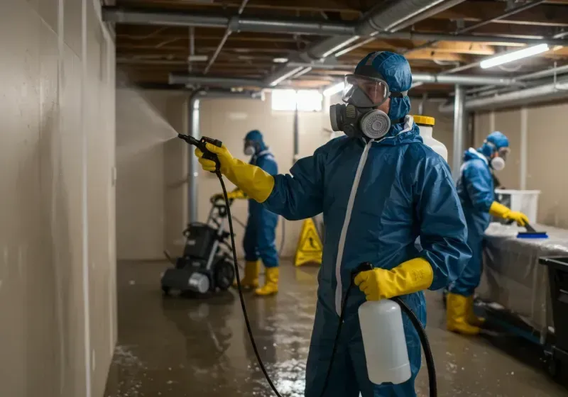 Basement Sanitization and Antimicrobial Treatment process in Bay, AR